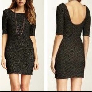 Free People Women's Pucker Scoop Back Dress M
